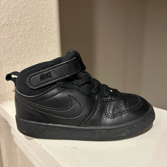 Nike Court Borough Mid 2 Toddler Size 8C(USA) /7,5 UK Black Shoes CD7784-001 - Picture 4 of 9
